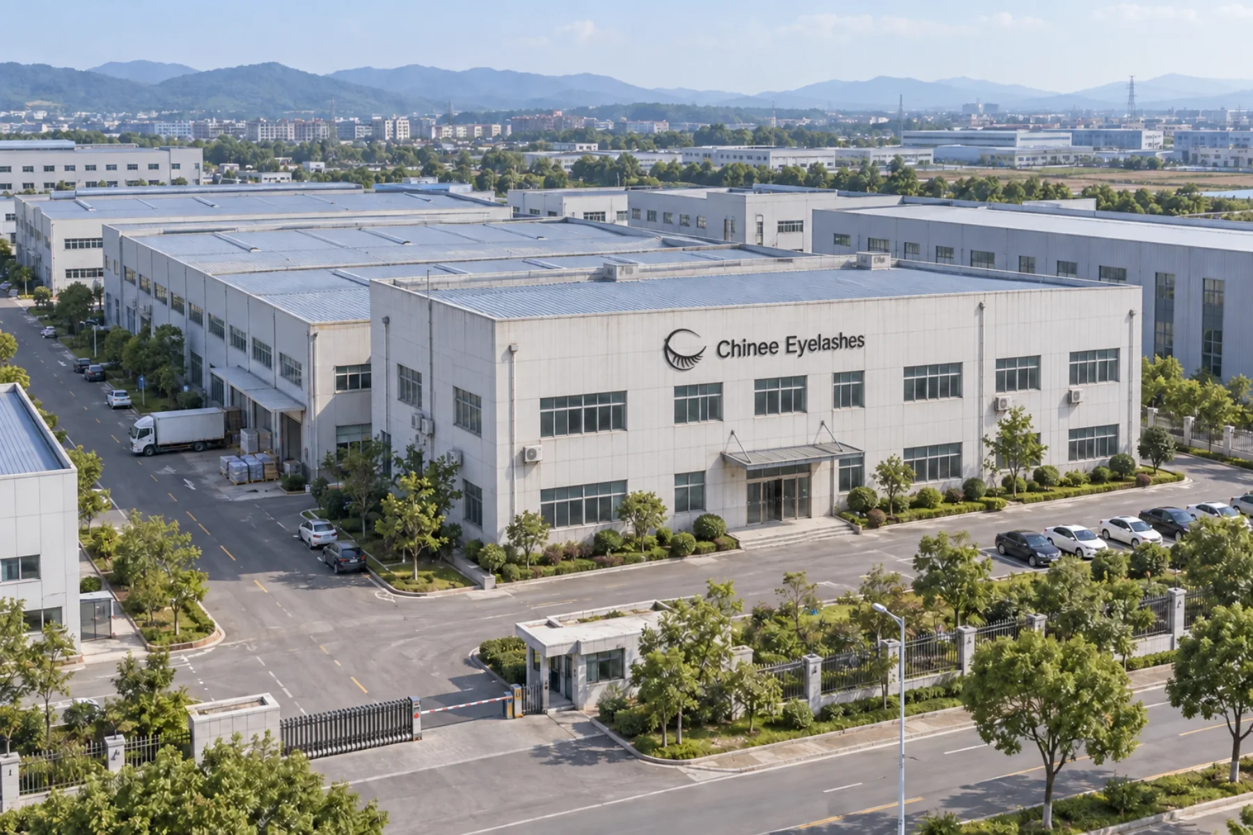 Chinee Eyelashes manufacturing campus in China