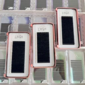 0.03 0.05 0.07 Soft Silk Individual Lash Extension Trays Dark Matte Black Cashmere Eyelash Extensions