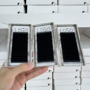 0.03 0.05 0.07 Volume Matte Black Cashmere Lash Extension Trays Velvet Soft Silk Individual Eyelash Extension