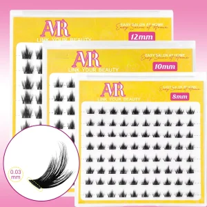 0.03MM Ultra thin Band Comfortable Cluster Lashes Natural Looking Single Length Lash Cluster Vendors