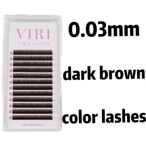 0.03mm Dark Brown Color Lashes