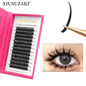 0.05 0.07mm Manga Wispy Cosplay Type Spikes Lash Extensions Volume Premade Fans Lashes Supplies Wet Eyelash