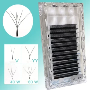 0.07 3D 4D 5D Clover Lashes Premade Volume Fans Eyelash Extensions 6D Shape 8 15mm Clover Lash Extension