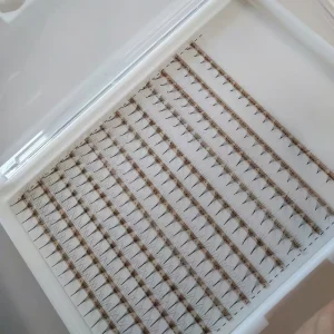 预制睫毛棕色风扇0.07 C /D 5D 10D睫毛延伸睫毛