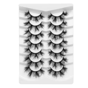 0.07 Cat Eye Lashes Natural Long Black Band Lashes Fluffy Eye Elongated Eyelashes Faux Mink Eyelashes Makeup Lashes