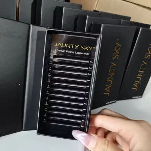 0.07 DD Curl Matte Black Lash Extension Super Soft Cashmere Lash Trays Mixed Volume Eyelashes