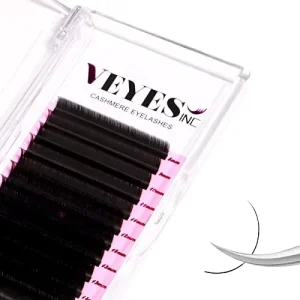 0.07 Lash Trays Silk Eyelash Extension Matte Black Private Label Individual Lash Extension Thick 8 16mm Mix