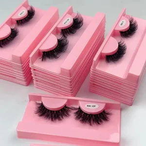 0.07MM Thick Russian Strip False Eyelashes for Curly Faux Mink Look Handmade Black Cotton Stalk Natural Soft 3D Magic Visual