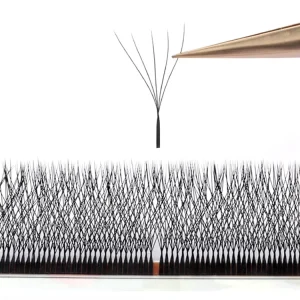 0.07mm 3D 4D 5D Clover Lashes Crisscross Custom Logo Auto Fan 0.05mm 6D 7D 8D W Lashes 8 15mm Vegan Volume Lash Extensions