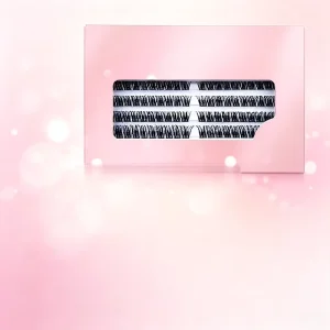0.07mm D Curl Wispy Faux Mink Mixed Length Cluster Lashes