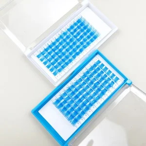 0.07mm Thickness Diy Segment Colored Lashes Individual Cluster Eyelash Extensions