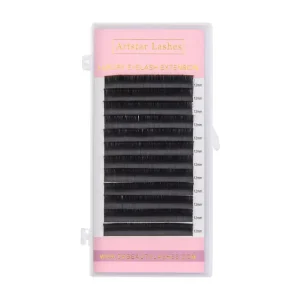0.15mm 0.20mm Double Tip Cashmere Ellipse Flat Lashes with C CC D Curl Soft Natural Matte Flat Ellipse Eyelash Extensions