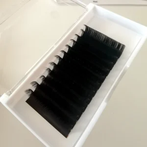 0.20mm D Curl Classic Individual Eyelash Extension Lashes Matte Black Soft Natural
