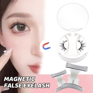 1 Set Magnetic Lashes Kit with Applicator Clamp Tool Soft Lightweight Durable Reusable Fake Eyelashes GlueFree for Daily Makeup