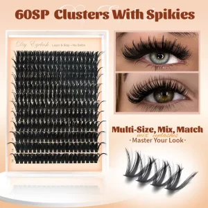 10-16mm Individual Fairy Cluster Lash Kit DIY Segment False Eyelashes European American Natural Dense D Curl Lash