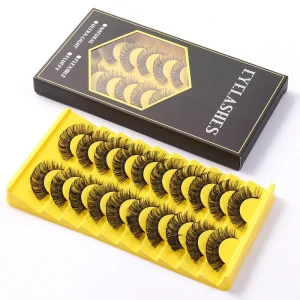 10 Pairs Eyelash Effective Natural 3d False Eyelashes Faux Mink Lashes Private Label 3d Mink Lash