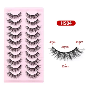 10 Pairs False Eyelashes Natural Lightweight DIY Lash Extensions for Beauty Makeup