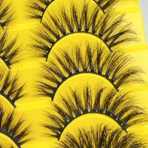 10 Pairs False Eyelashes Set 3D Natural Look Vegan Strip Lashes for Women Beauty Daily Wear Easy to Apply