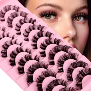 Cruelty Free for Lash Clusters 3D Volume 3mm Clear Band Plant Fiber Eyelashes D for Reusable Russian Strip Lashes