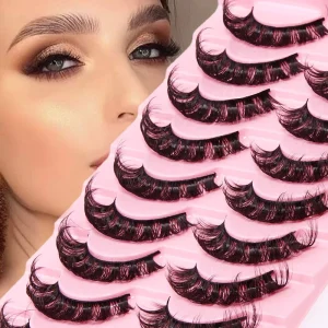 10 Pairs Natural False Eyelashes C D DD Curl Lashes Long Makeup 3d Mink Lashes Extension Eyelash Mink Eyelashes for Beauty