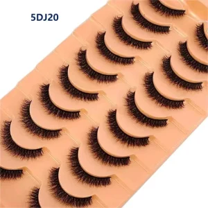 10 Pairs Natural Lashes 3D Mink Lashes Faux Mink Fluffy Lash Soft Full Thick Wispy Eyelash Dramatic False Eyelashes Makeup