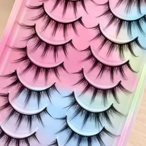 10 Pairs of False Eyelashes Fulls Trip Eyelashes Little Devil Comics Natural Thick Babi Daily Eyelashes
