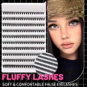 10-Row Lash Clusters Bulk Handmade Volume Lash Clusters DIY Individual Eyelash Extension Kit