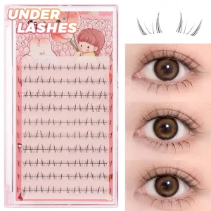 10-Row Lash Clusters Under-Lash Lower Lashes Korean Natural Eyelash Extensions Handmade Lashes