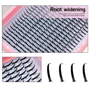 10 Rows 200 Clusters Spike Fairy Lash Self-adhesive Long Lasting Eyelash Extension Mix Length 14-20mm For Girls Makeup Easy-use