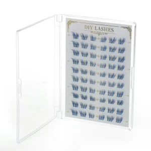 10 Rows Colorful Cluster Lashes DIY Segmented Individual Eyelashes PBT Soft Fiber Lash Extensions