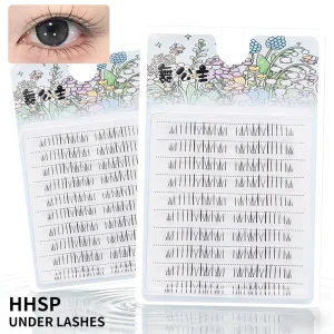 10 Rows Natural Bottom Lashes Soft Manga Eyelashes Eyelash Clusters DIY Extension Kits Segmented Handmade Eyelashes