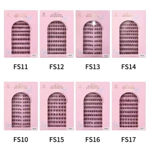 10 Rows No Glue False Eyelashes Natural 3D for Daily Use with Packaging