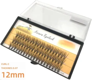 100 Clusters Box Cluster Eyelashes Thick 20D Individual Eyelash Extension Lashes Bunches Professional Faux Eye Lashes