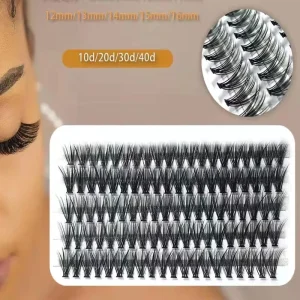 100 Clusters boxes Cluster Eyelashes Thick 10/20/40D Individual Eyelash Extension Lashes Bunches Professional Faux Eyelashes