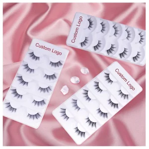 100% Fauk Mink Corner Lashes Handmade 3d 10mm Strip Cornerlash Mink Half Lash Private Label