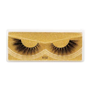 100% Handmade 12mm D Curl Full Eyelash Custom Logo Russian Strip Lashes Full Strip Eyelashes