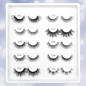 100% Handmade Plant Fiber Full Strip Lashes High Quality Degradable Eco Friendly 3D Faux Mink Eyelashes