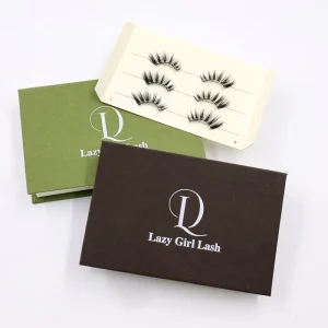 100 Percent Handmade Plant Fiber Pre Glued Strip Lash Self Adhesive Reusable Cotton Band Eyelashes Private Label Option