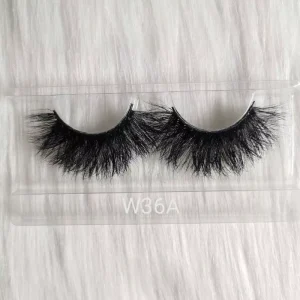 100% Real Hair Fluffy Mink Eyelashes Custom Logo on Lashes Box for Russian D Curl Strip Lashes