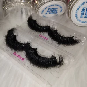 100 Real Mink Full Strip Lashes Private Label Natural Look Eyelash 25mm Custom Logo 8D Fluffy Eyelashes