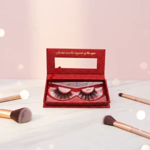 100% Real Mink Lashes False Eyelashes Strip Lashes 3D Fluffy 25mm Handmade Private Label Custom Packaging
