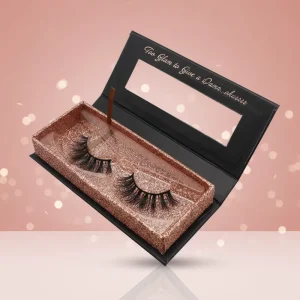 100% Real Mink Lashes False Eyelashes Strip Lashes 3D Natural Long Handmade Reusable Private Label Custom Packaging