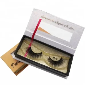 100% Real Mink Lashes False Eyelashes Strip Lashes Handmade 3D Natural Long Black Reusable Custom Logo Packaging
