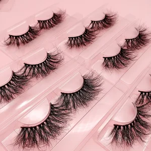100% Real Mink Lashes Private Labels Eyelash 3d Vendor Custom logo Thick Full Strip Eye Mink Lash