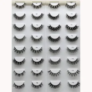 100% Real Mink Natural Elegant Daily 12mm False Eyelashes Handmade Full Strip Lashes Eyelash Strips 1Pair