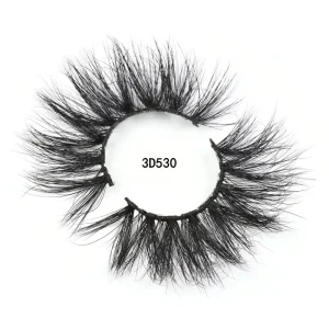 100% Real Siberian Mink Lashes 3D Fluffy Wispy Private Label Full Strip Eyelashes 22mm 25mm