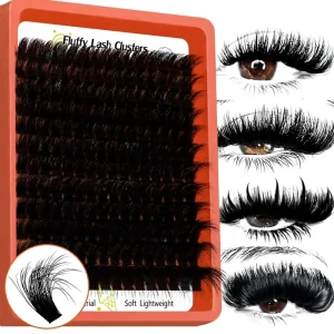 100D/200D Dense European/American-Style 3D Individual Cluster Lashes