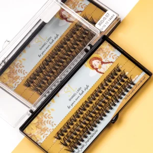 10D 20D 30D 40D Individual Lashes Cluster 8-18mm Mink Thin Stem Lash Cluster Kit Custom Private Label