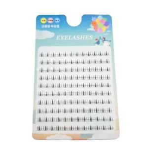 10Row Segmented Bottom Eyelashes Tray Lower Eyelash Extension Natural Handmade Wispy Under Lashes Soft Individual Bottom Lashes