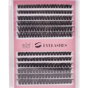12 Line 60D 80D Diy Clusters Soft Individual Segmented Eyelashes Bundles Lash Clusters Custom logo Premade Fans Lashes Extension